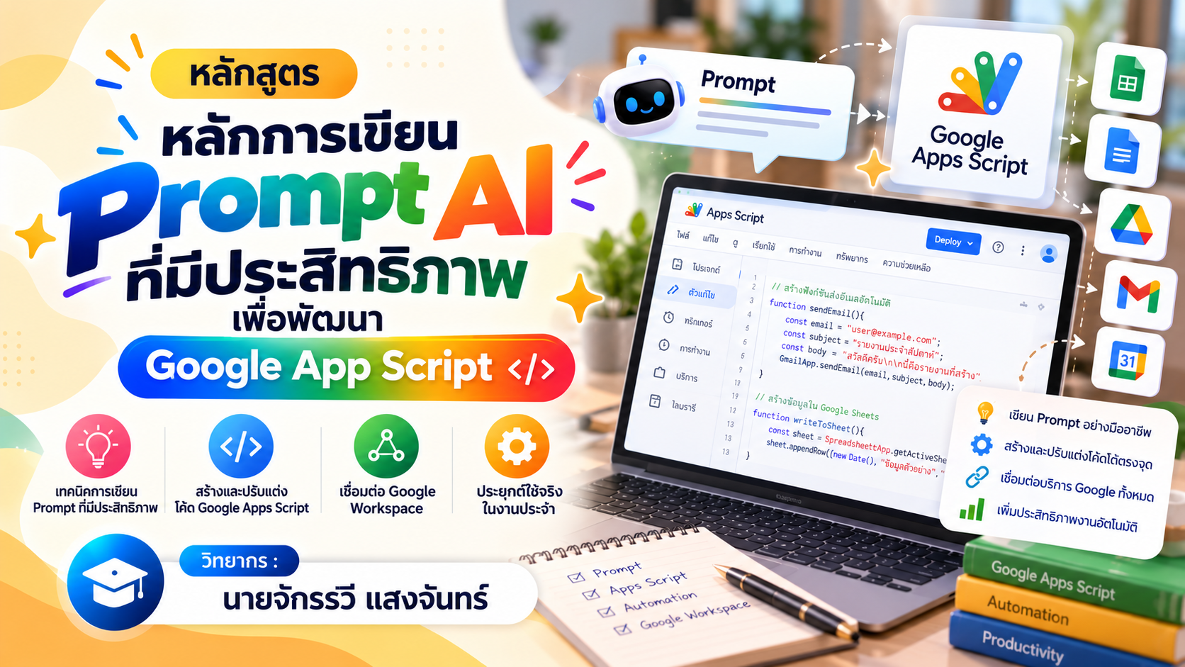 หลักการเขียน Prompt AI ที่มีประสิทธิภาพ เพื่อพัฒนา Google App Script