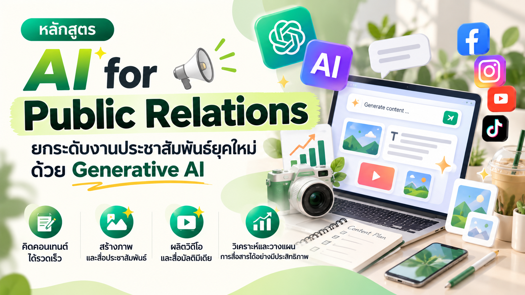 AI for Public Relations: ยกระดับงานประชาสัมพันธ์ยุคใหม่ด้วย Generative AI
